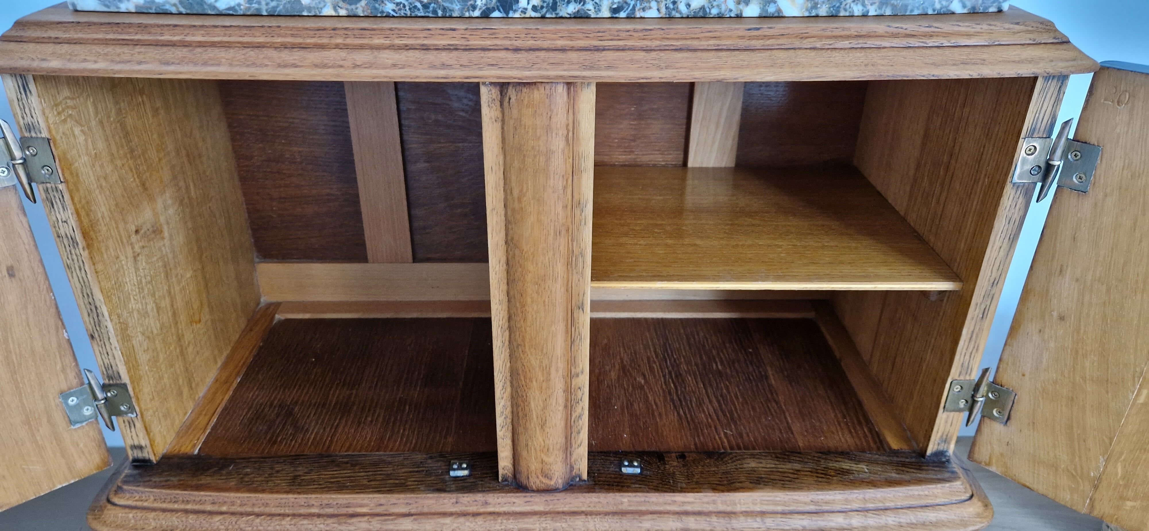 Oak bar furniture art deco style