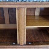 Oak bar furniture art deco style