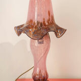 Lamp Tulip Blown Glass Pink