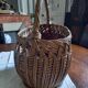 Panier en osier tressé