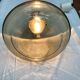 Vintage smoked glass pendant light, Italian work