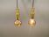 Frimann Goldstar pendant lights made by Philips in the 1970s. Model SPYBALL