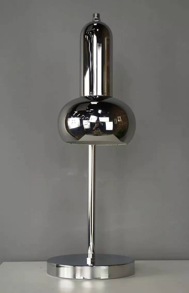 Articulated lamp in chrome metal from the 60s