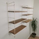 Modular metal and wood shelf