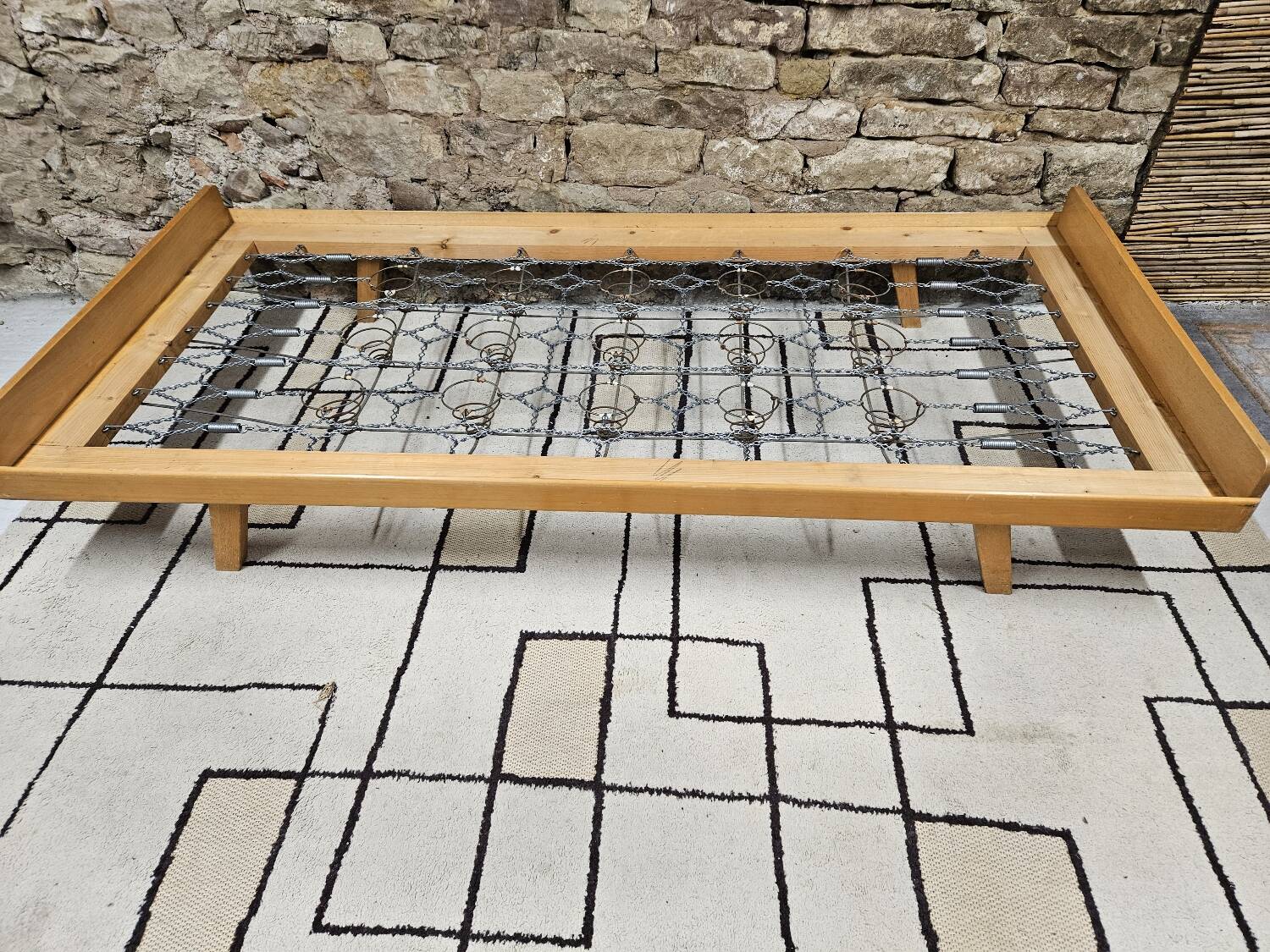 Vintage chaise longue daybed 1960"