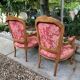 Pair of pink armchairs