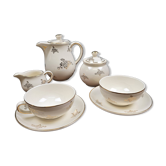 Antique tea service Villeroy & Boch Mettlach – Cream earthenware & gilding