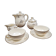 Antique tea service Villeroy & Boch Mettlach – Cream earthenware & gilding