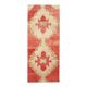 1970s Turkish Hand-Knotted Wool Cotton Red Runner Rug 104x260