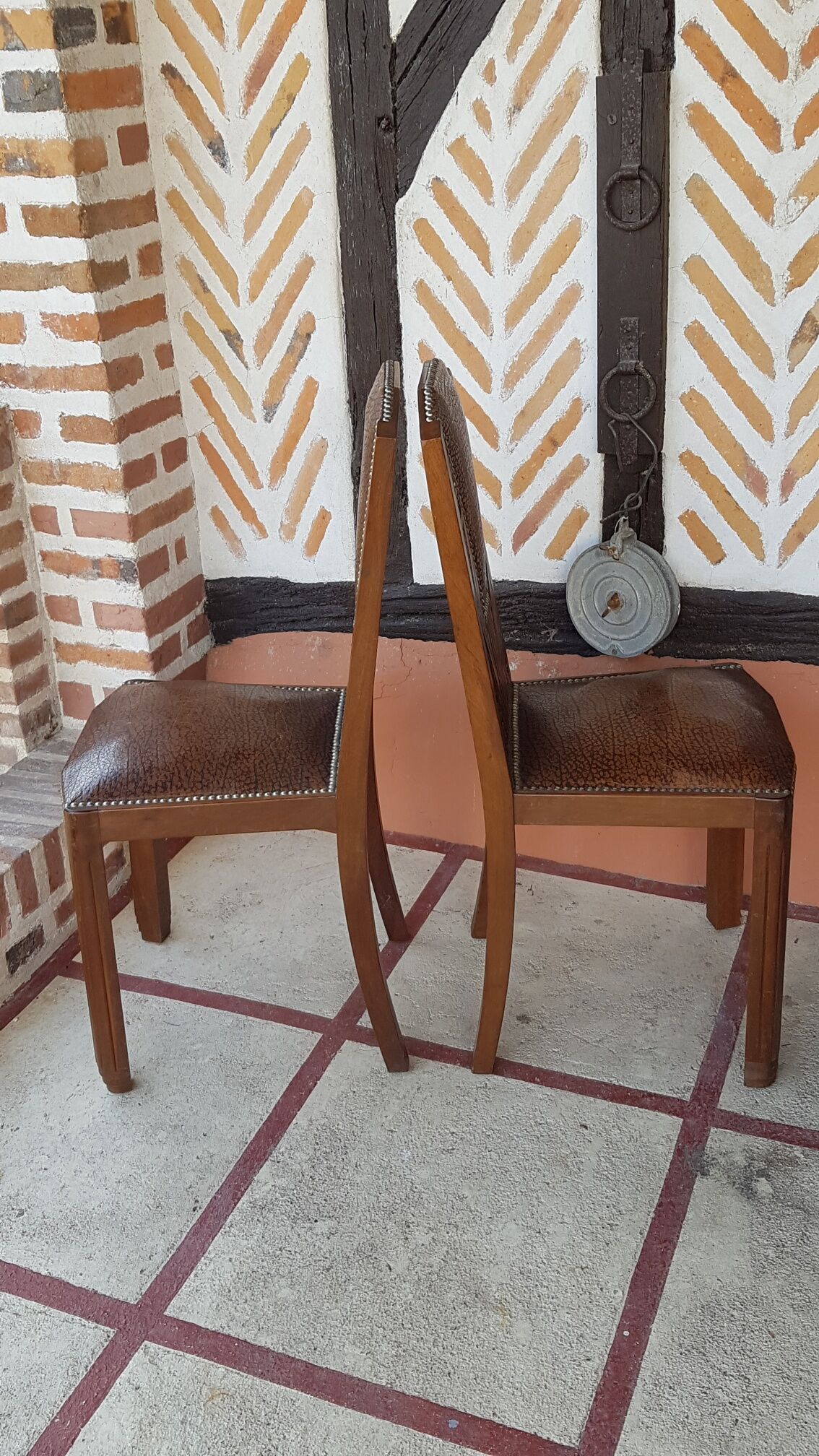 Pair of art deco chairs 1930