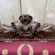Banquette de style Louis XVI tissu bordeaux