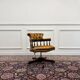 Classic English Brown Chesterfield Desk Chair