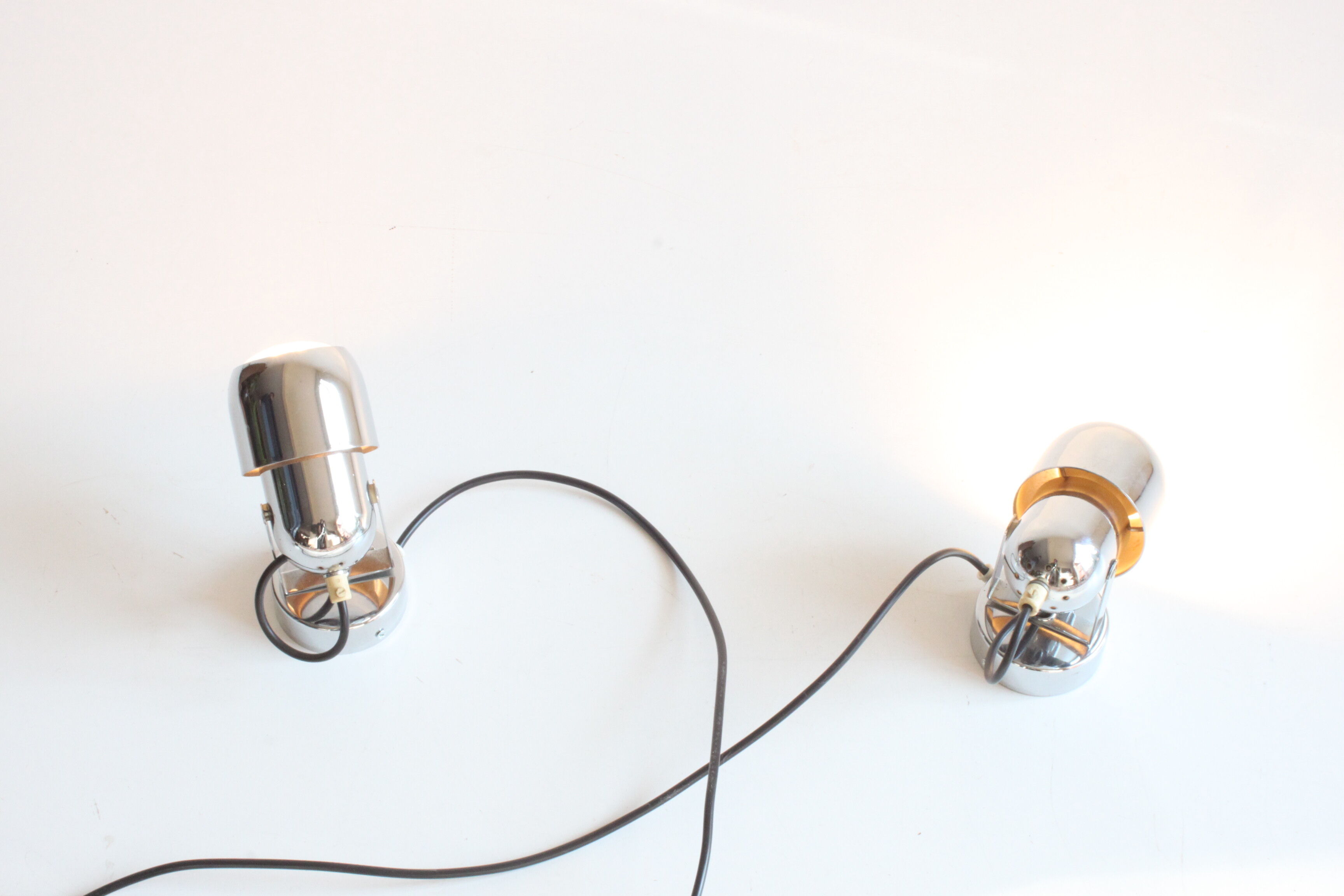 Space age chrome spotlights by Massive Belgium 1960s 70s