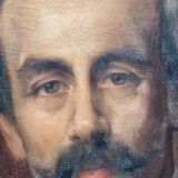 Eugène Girardet (1853-1907) - Oil on canvas - Portrait of Vidal - 19th century