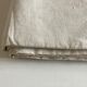 19th-century campaign sheet in fine unbleached linen, reserve linen.