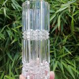 Cast crystal vase