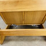 Armchair pine 70s chalet style