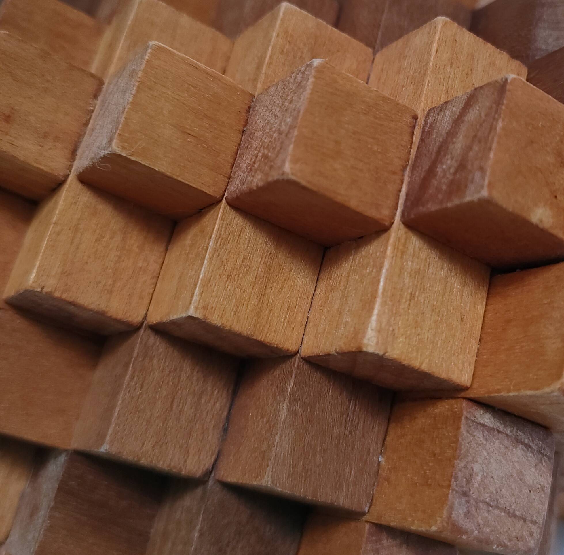 3D design wooden bookends