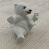 Porcelain polar bear cub