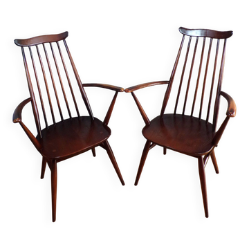 Pair of Ercol Goldsmith armchairs