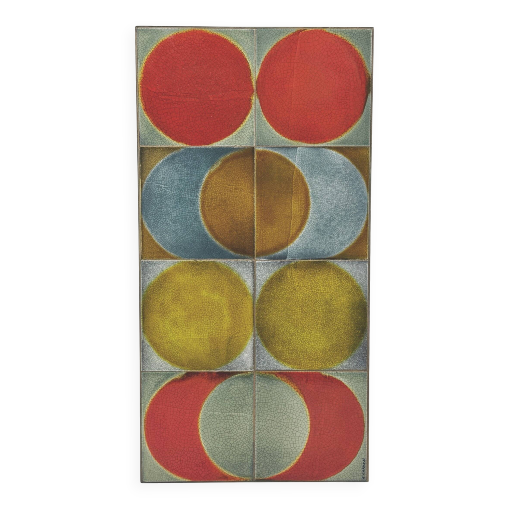 Rare ceramic coffee table by Roger Capron, Vallauris, 1960.