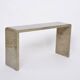 Mid-Century Modern Console Table Made of Laquered Goat Skin by Aldo Tura