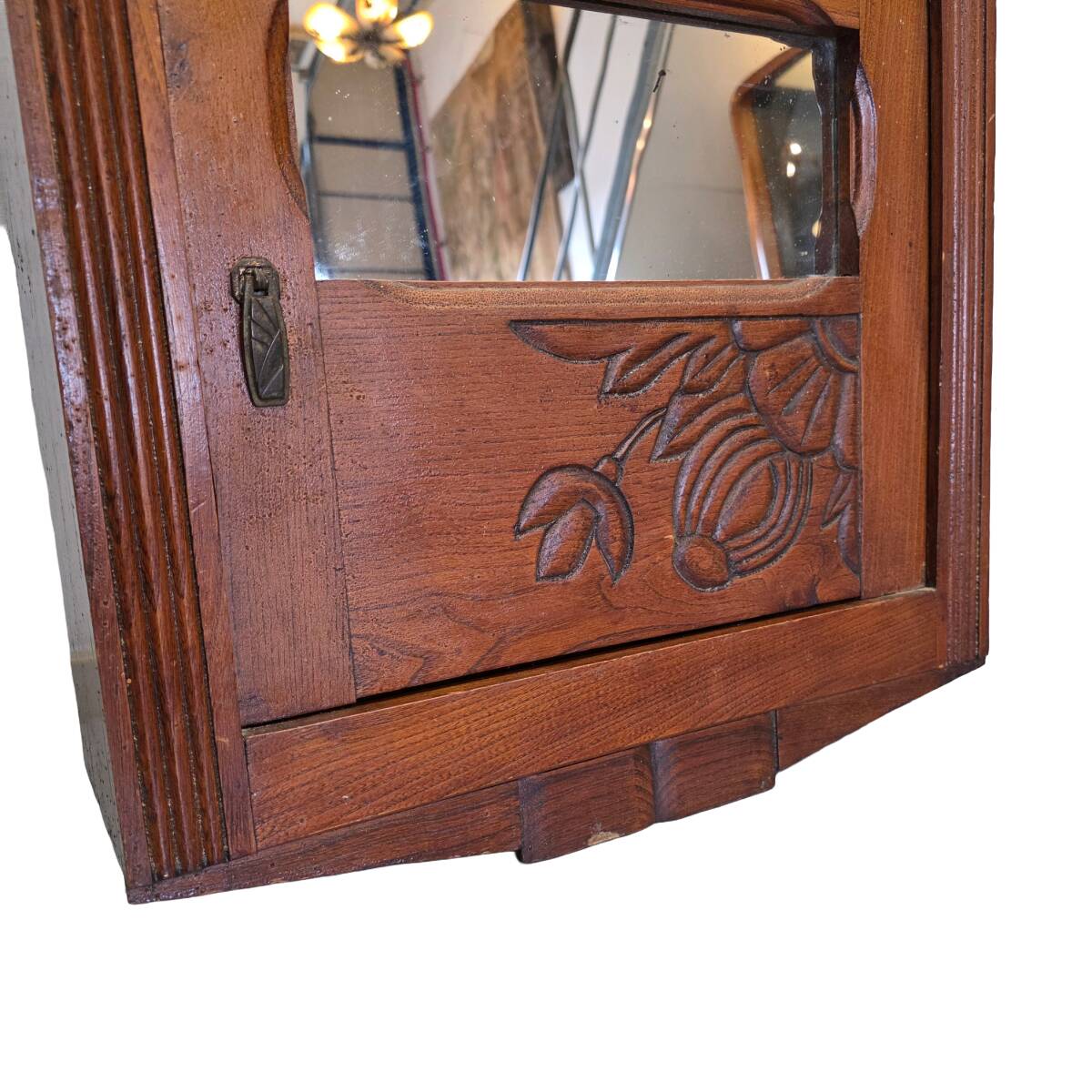 Armoire murale Art déco en bois, France années 1920-30