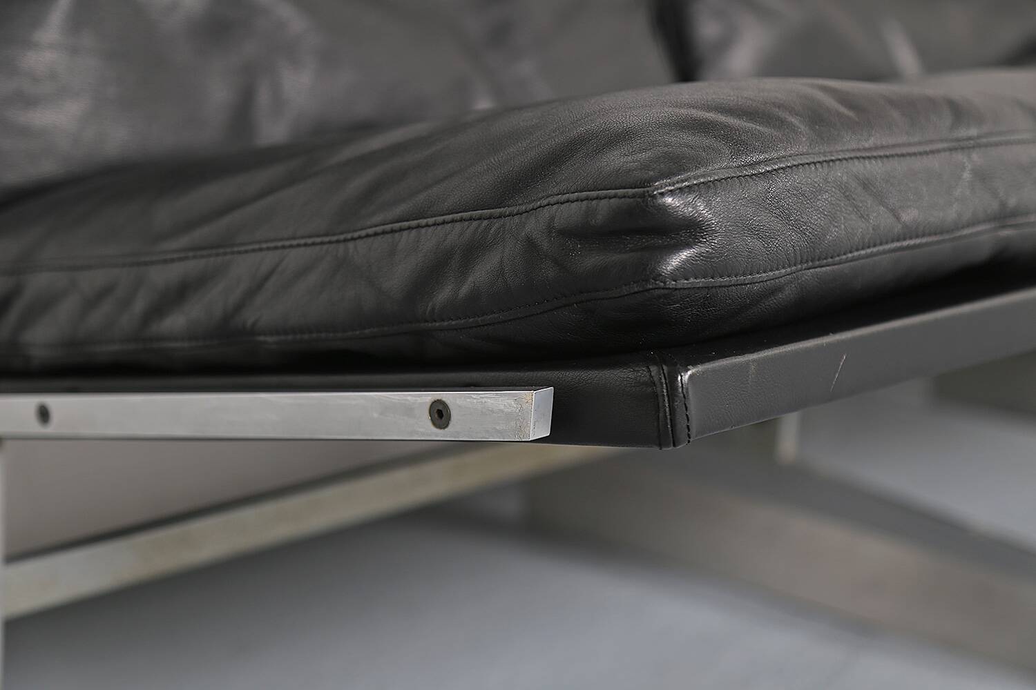 Fabricius & Kastholm Bo-Ex Set BO-562 leather sofa and BO-561 armchair 1960