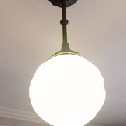 Chandelier with peacocks signed Muller and brothers in Lunéville