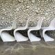 Chaises S par Verner Panton pour Herman Miller Fehlbaum Production, série de 4
