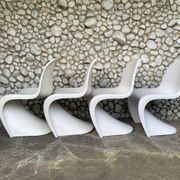 S chairs by Verner Panton for Herman Miller Fehlbaum Production, series of 4