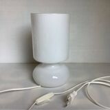 White glass paste lamp