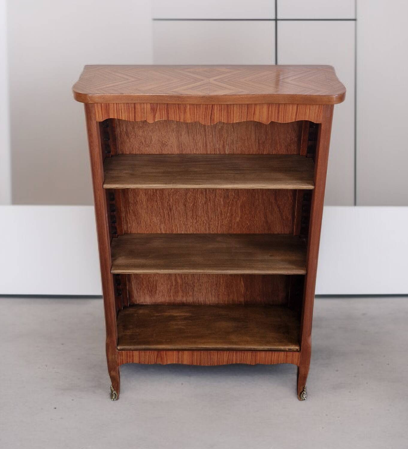 Bibus marquetry in rosewood, Transition style - Mid 20th century