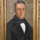 Portrait homme aux yeux bleus XIXe