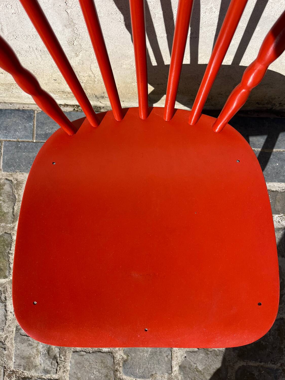 Brick red Baumann chair