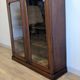 Victorian English mahogany display cabinet, elegant showcase furniture.