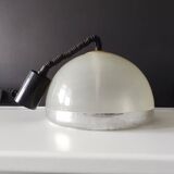 Chandelier rises and falls transparent plastic and chrome vintage 1970 space age
