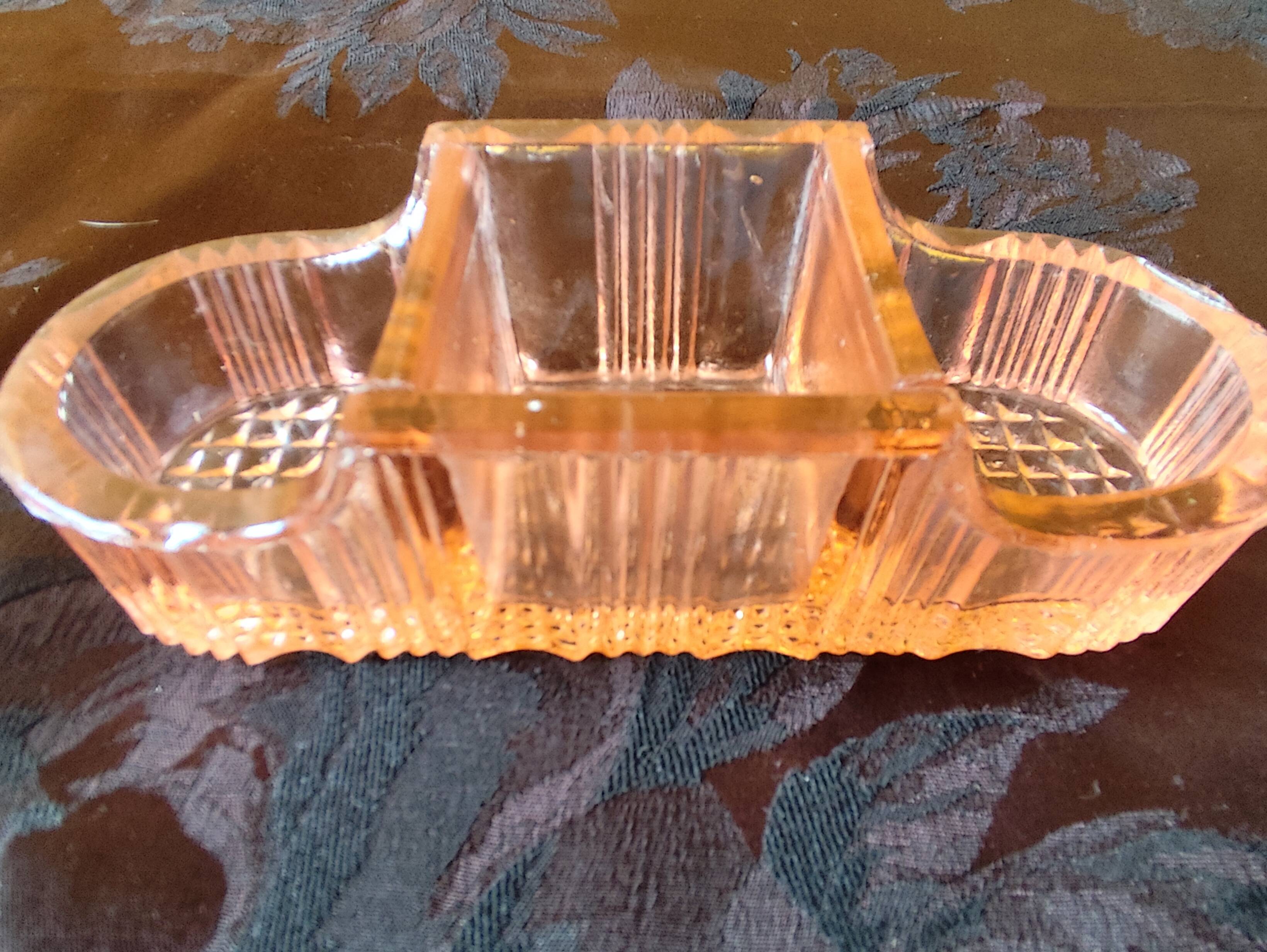 moulded glass salver