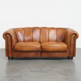 Sheepskin Leather 2.5-Seater Sofa