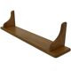 Vintage oak wall rack book shelf 1970s wood minimalist design