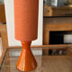 Lampe opaline diabolo orange