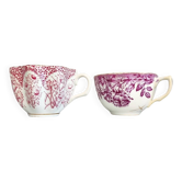 Deux tasses en porcelaine anglaise