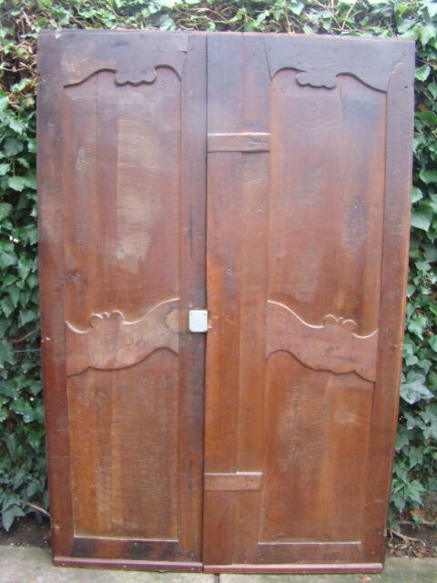 Portes d'armoire anciennes fin XIX ème. 191x69cm Selency