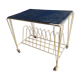 Table serves wheels perforated sheet rigitulle vinyl support