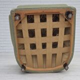 1970s, Danish relax armchair, light green furniture velour