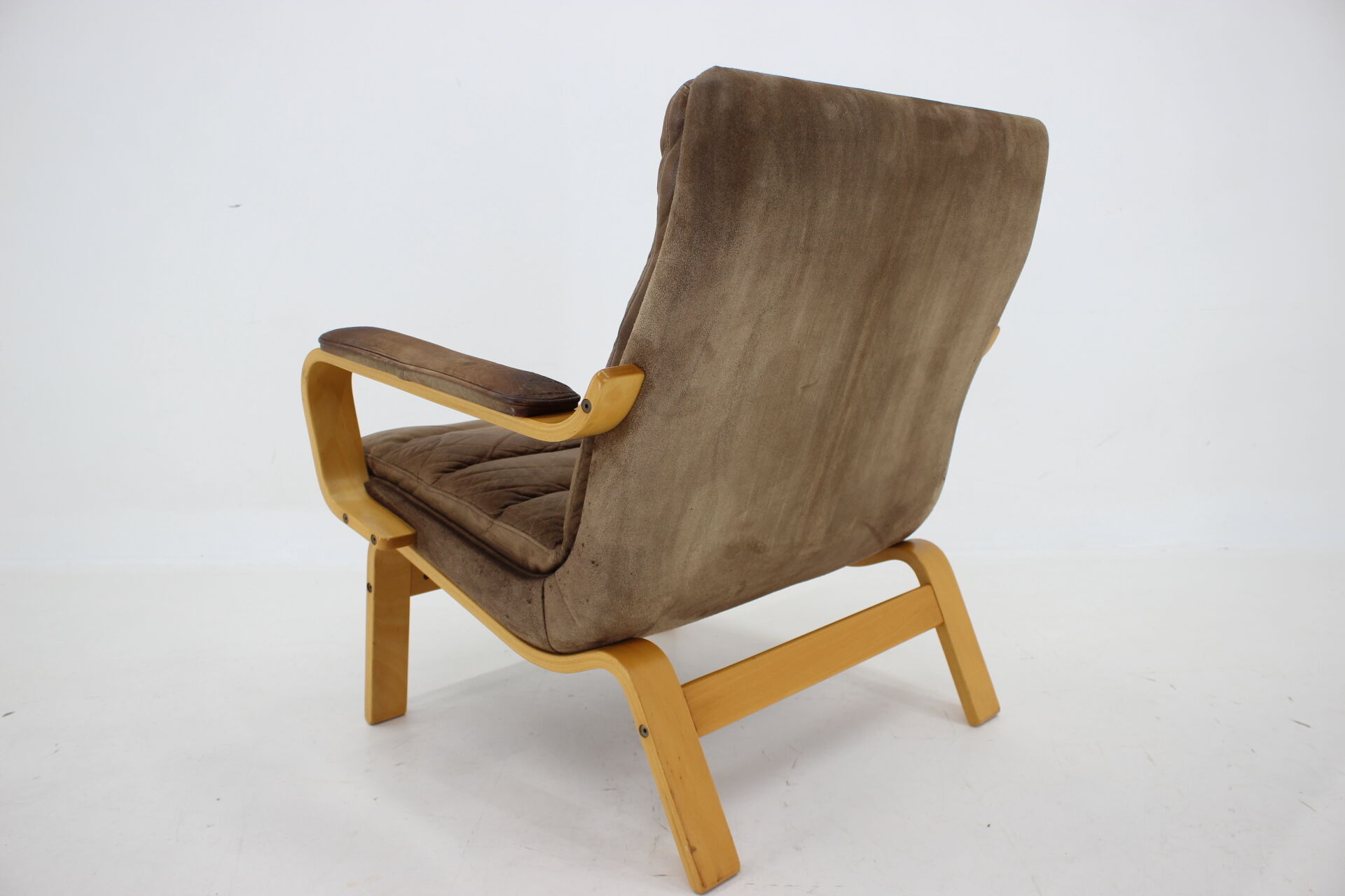 1970s Yngve Ekström "Contino" Leather Armachair,Sweden