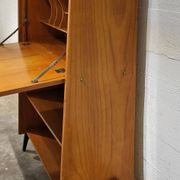 Vintage secretaire with bookcase, 1950s