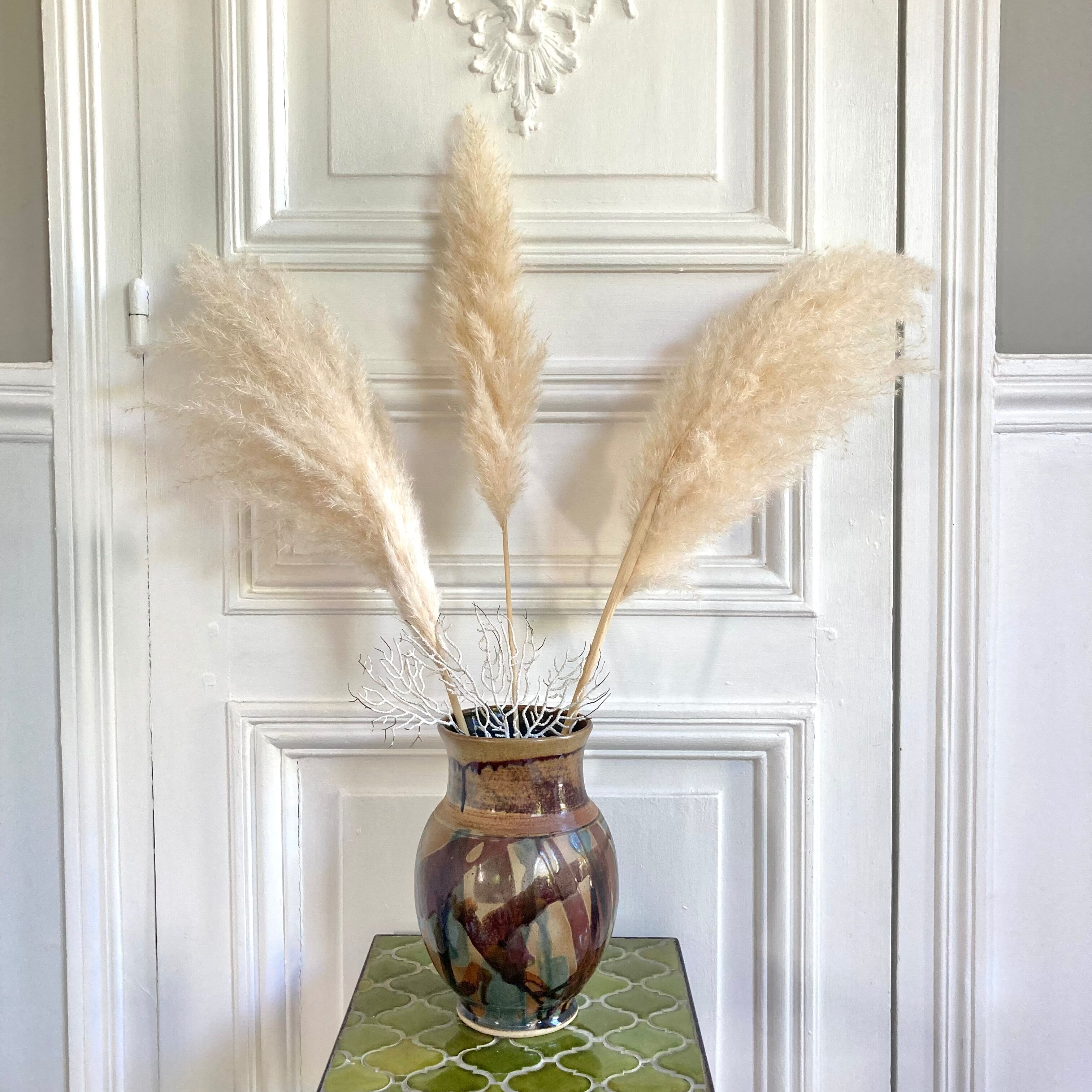 Vase poterie émaillée céramique signée