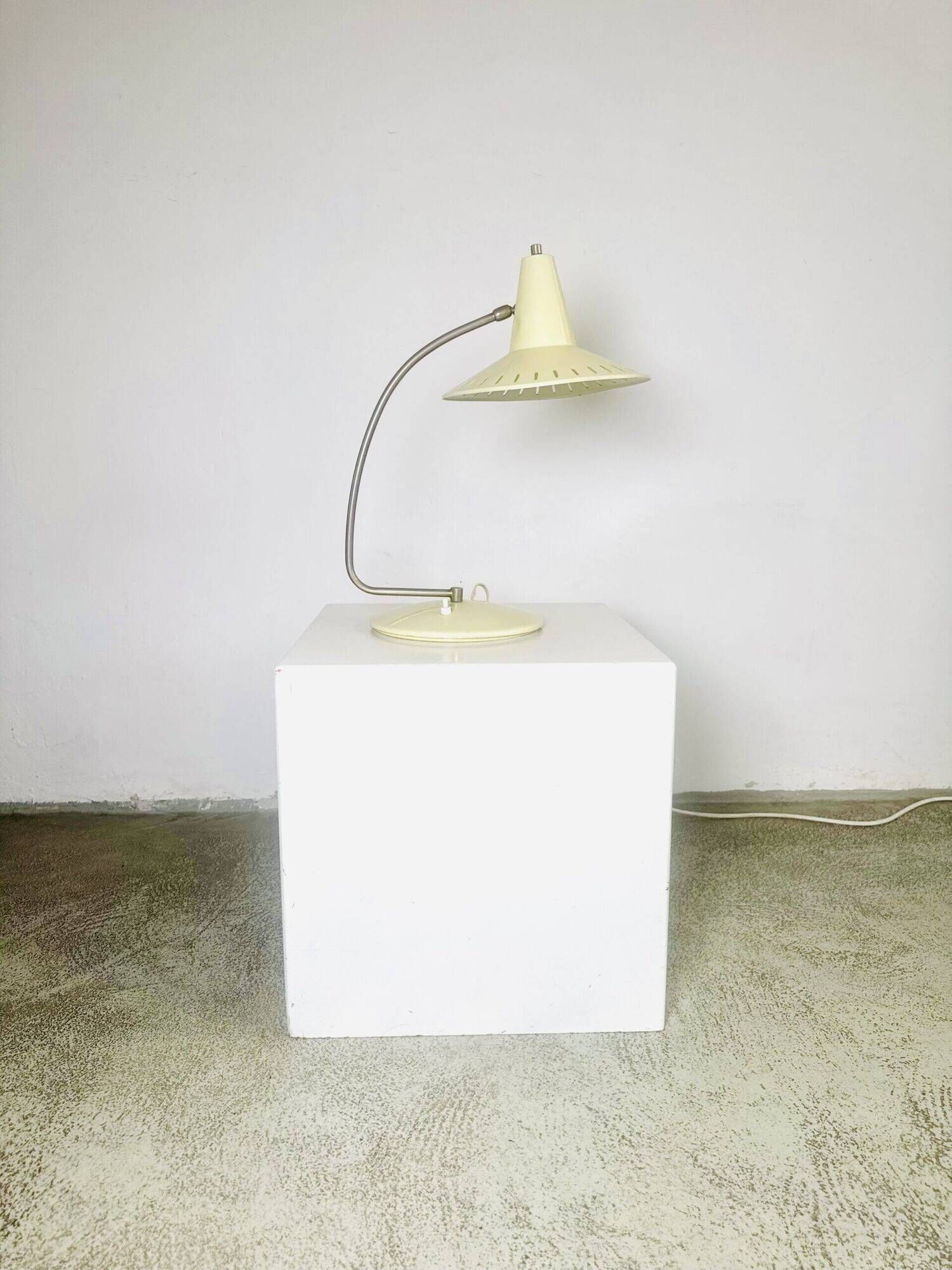 Perforated Saucer-Shaped Table Lamp Anvia Nederland, The Netherlands 1950S