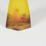 Glass paste wall light by Degue, circa 1920, Art Nouveau.